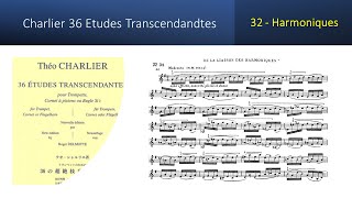 🎺🎺🎺 TRUMPET ETUDE Charlier 36 Etudes Transcendandtes No 32 – Harmoniques [upl. by Lemmueu774]