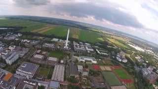 Fly in 500meter Bremen Universität Drohne DJI Phantom Vision Video [upl. by Ymassej]