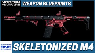 Skeletonized M4A1  Weapon Blueprint  Call Of Duty Modern Warfare [upl. by Llenod]