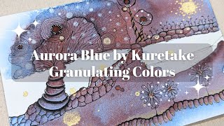 Todays Turn is the Beautiful Kuretake Granulating Color Aurora Blue [upl. by Adnerol487]