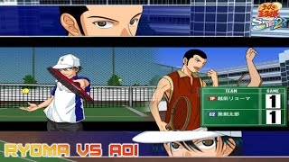 Prince of Tennis Smash Hit 2 Ryoma Echizen vs Aoi Kentaro [upl. by Sarchet982]