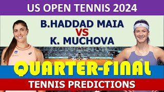 Haddad Maia vs Karolína Muchová  US Open 2024 [upl. by Terese]