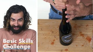 50 People Try to Open a Bottle of Wine  Epicurious [upl. by Narhet363]