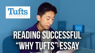 Reading amp Analyzing A Successful Tufts University Essay [upl. by Aryk]