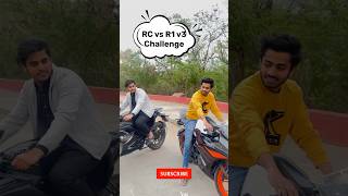 R1 v3 vs Ktm rc 125 burnout  minivlogshorts [upl. by Gurango516]