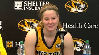 Full postgame press conference with Mizzou womens basketball coach Robin Pingeton and [upl. by Aehsa]