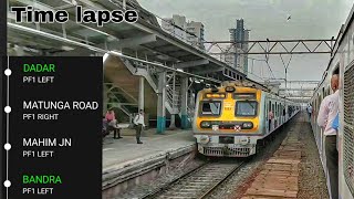 Dadar to Bandra Full Journey Uncut Time lapse  Borivali Fast local train  indian railway [upl. by Fia]