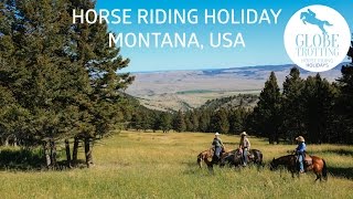 Ranch Vacation in Montana  Horse Riding Holidays in the USA  Globetrotting [upl. by Ayotl]