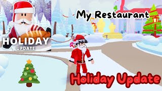 My Restaurant Christmas Update 2023  ROBLOX [upl. by Angelica]