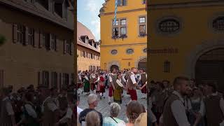 German medieval festival “Kinderzeche” in Dinkelsbühl pt 4 germany tradition medieval [upl. by Schwinn98]