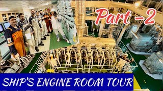 SHIP’S ENGINE ROOM TOURengineers at sea👷‍♂️🛳️🪛🔩part 2 [upl. by Gula]