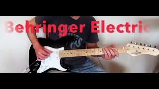 Guitar DEMO Behringer Strat type electric [upl. by Jennine281]