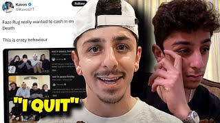 Faze Rug BREAKS DOWN After BEING CANCELLED Over Bosley’s Passing [upl. by Puglia323]