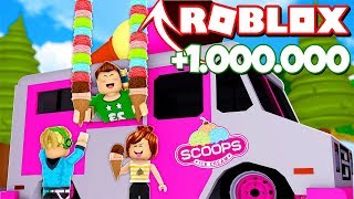 MI PROPIA HELADERÍA de 1000000 de ROBUX en ROBLOX [upl. by Ayimat]