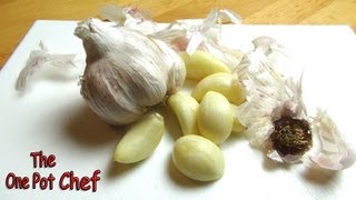 Quick Tips Peeling Garlic in Seconds  One Pot Chef [upl. by Halac59]