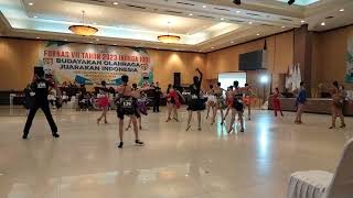 RUMBAFORNAS Bandung 2023Linedance Sport Gerakan Baku [upl. by Tacy]