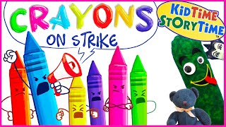 Crayons on STRIKE 😆 FUNNY read aloud 🖍️ [upl. by Teahan]