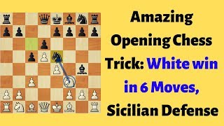 Amazing Opening Chess Trick to Win in 6 Moves  Sicilian Defense Alapin Variation [upl. by Anirret669]