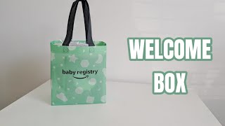 BABY REGISTRY WELCOME BOX  Unboxing [upl. by Nylekcaj34]