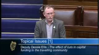 Dessie Ellis  cuts to services for Travellers [upl. by Bianka]