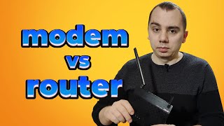 MODEM vs ROUTER  quick differences  TechieShow [upl. by Gimble]