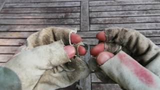 HowTo Make Fingerless Leather Work Gloves Tutorial [upl. by Enra]