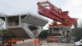 HS2 Colne Valley Viaduct at Moorhall Rd crossing on 17th October 2023 must be almost 2km long now [upl. by Narahs]