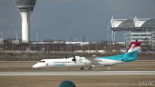 De Havilland DHC8 Luxair LXLQC [upl. by Lig]