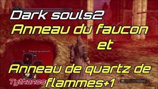 Dark souls 2  Trouver lAnneau du faucon  anneau de quartz de flammes1 zone des salamandres [upl. by Ashmead]