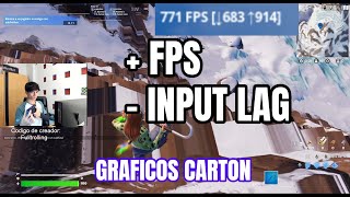 2024 COMO TENER GRAFICOS CARTON CON SUELO NORMAL  DELAY  FPS Fortnite CHAPTER 5✔️ BOOST FPS✔️ [upl. by Nea]