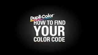 DupliColor Find Your Color Code Mitsubishi [upl. by Navlys285]