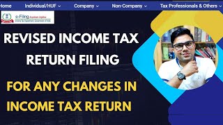 Revised Income Tax Return Filing For AY 202425  Dobara ITR Filing kaise kare  Revised ITR Filing [upl. by Sammer427]