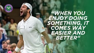 Matteo Berrettini feels quotSpecial energy at The Championships after Third Round win  Wimbledon 2023 [upl. by Alidis661]