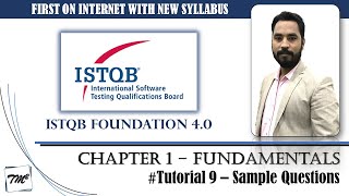 ISTQB FOUNDATION 40  Tutorial 9  Sample Questions on Chapter 1  ISTQB Foundation Sample Question [upl. by Fisch]