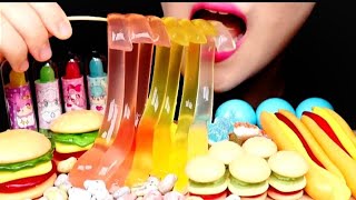 ASMR JELLY NOODLES GUMMY JELLY젤리국수 젤리구미 먹방 EATING SOUNDS NO TALKING MUKBANG1080p [upl. by Atikcir]