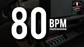 80 BPM  Metronome  quotClickquot Beat Style  15 minute Practice Track [upl. by Wrightson]