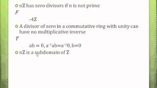 Modern Algebra Abstract Algebra Made Easy  Part 11  Integral Domains [upl. by Foscalina419]