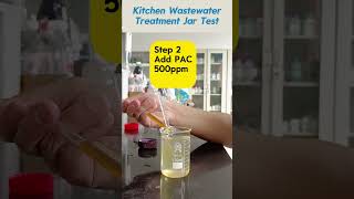 Kitchen Wastewater Treatment by Flocculants and Coagulants [upl. by Seiter847]