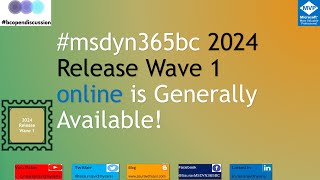 Breaking News msdyn365bc 2024 Release Wave 1 Now Generally Available [upl. by Leicester]