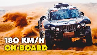 Dakar 2021 180 kmh Ride On Board With Carlos Sainz [upl. by Allesiram513]