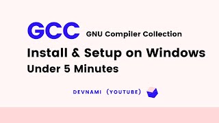 GCC  How to install GCC C amp C Compilers on Windows [upl. by Sauls]