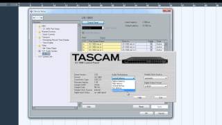 Cubase 5 Tutorial  How to Setup a Project with Tascam US1800 Interface [upl. by Magen]