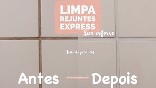 Limpeza de rejuntes encardidos  sujos  imundos de forma express com um único produto [upl. by Lenneuq]