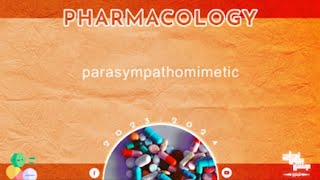 L 13 Part 1  Parasympathomimetic drugs  Pharmacology [upl. by Nissie]