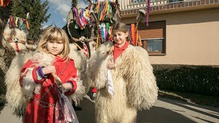 Woolly Beasts Scare Away Winter in Slovenia carnival Chasing Away Winter Mythical Kurenti [upl. by Anaer874]