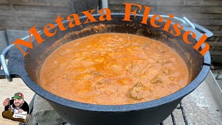 quotMetaxa Fleisch Griechischer Artquot aus dem Dutch Oven [upl. by Aryajay295]