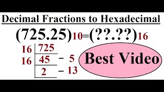 Decimal To Hexadecimal conversion  Number Systems [upl. by Greta]