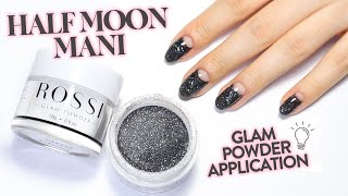 Classy Dip Powder Look 🌙 Half Moon Nails [upl. by Byler]