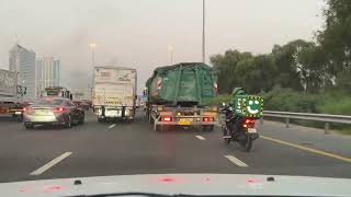 Jumeirah Village Triangle to Dubai Motor City  4K Dashcam [upl. by Lesab635]