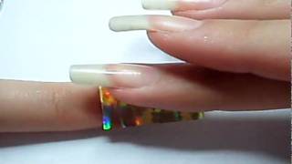 Nail Art Foils Tutorial [upl. by Hcnarb]